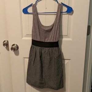 Grey and black casual dress